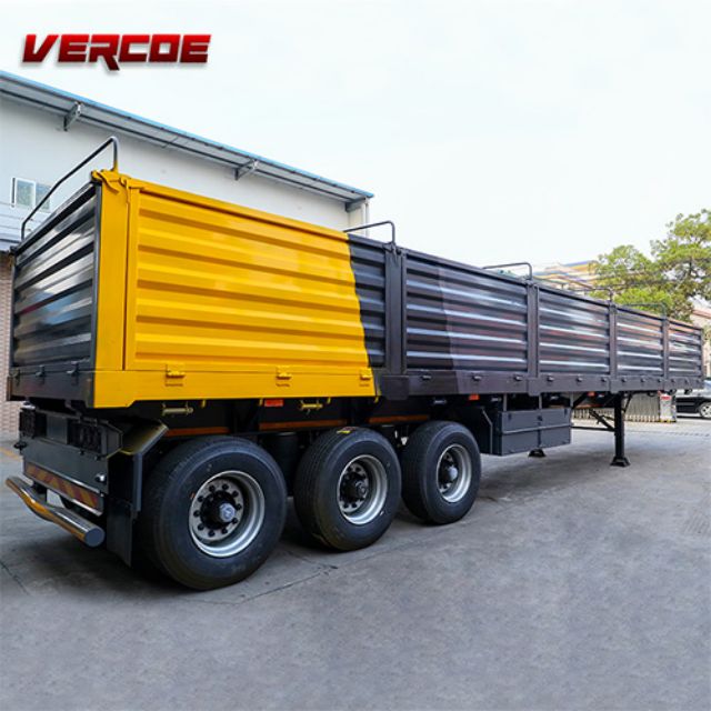 Tri Axle Tons Curtain Side Wall Semi Trailer Truck Cartain Trailer Ft Fence Cargo Trailer