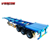 20 Ft 40 Tons Skeleton Skeletal Container Semi Trailer 