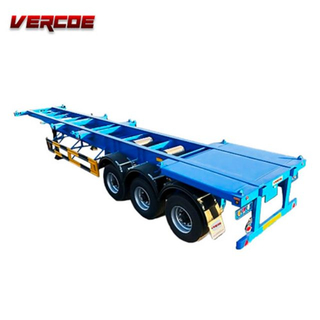 20 Ft 40 Tons Skeleton Skeletal Container Semi Trailer 